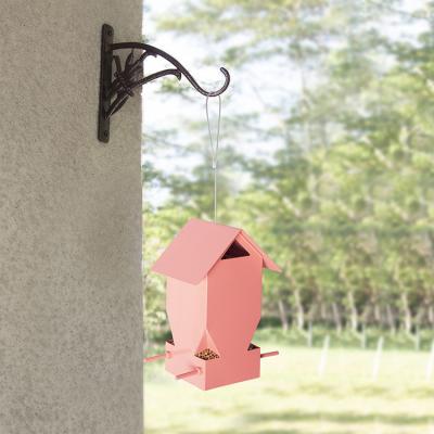 China Manufacturer Not Rusty Tree Faces 30 Cm High Stocked Professional Metal Bird Feeder for sale