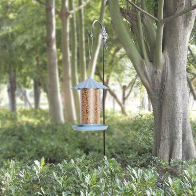 China Free Shipping Easy Stored Clean Waterproof Small Tubular Plastik Bird Feeder for sale