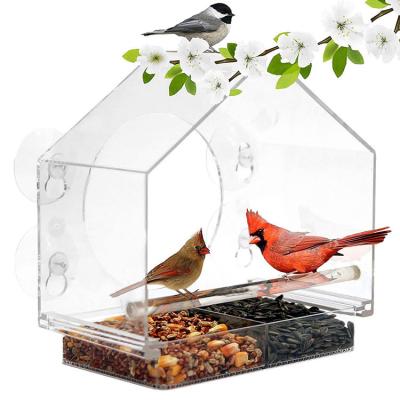 China 2022 Wholesale Large Cage Various Wooden Water Birds Stored Window Feeder And Drinker For Outdoor Hanging for sale