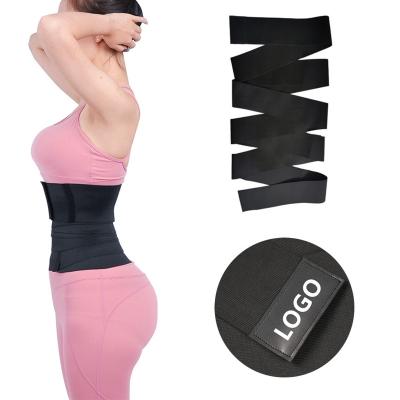 China Tovam Adult Women Slimming Tape Waist Bandage Wrap Waist Trainer Lumbar Waist Support Belt for sale