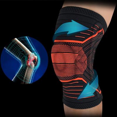 China TOVAM 1 Pcs Universal Knee Patella Protector Brace Silicone Spring Knee Pad Basketball In A Row for sale