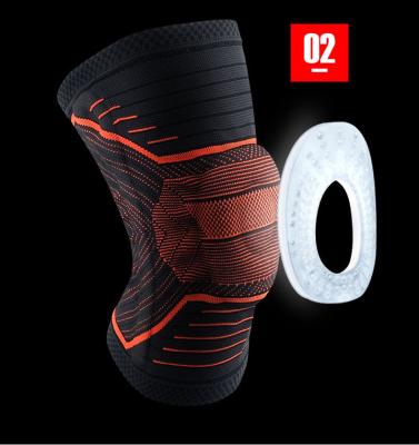 China TOVAM 1 Pcs Universal Knee Patella Protector Brace Silicone Spring Knee Pad for sale