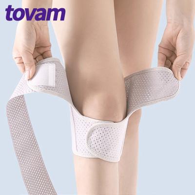 China Tovam Universal Knee Brace With Metal Side Bars Elastic Compression Sleeve For Weightlifting Powerlifting Running SPANDEX NYLON for sale