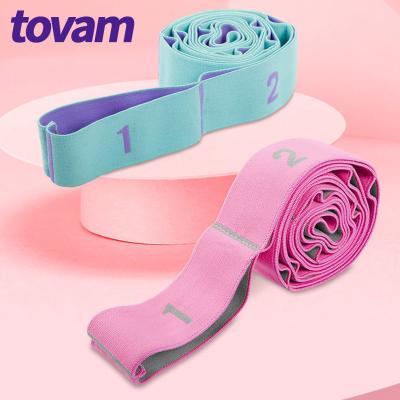 China 2 Piece Nylon Stretch Belt Fitness, Gym Workout Bands, Stretching Resistance Bands, Latin Exercise Bands, Multi Loops for sale