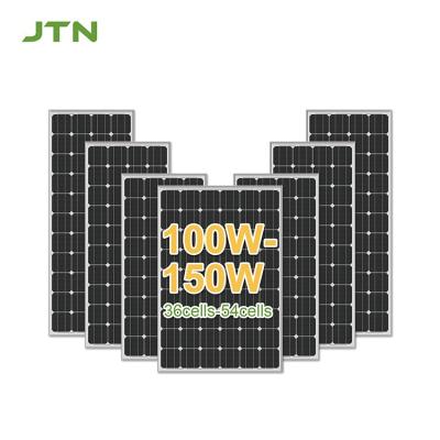 중국 100W 110W 170W 검은색 모노 PERC 띠 태양전지 패널 23-24.2% 효율성 판매용