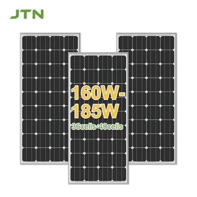 Cina pannello solare monocristallino 110W 170W pieno nero con modalità di uscita MC4/DC/Anderson in vendita