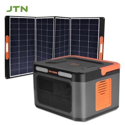 China Opvouwbare MPPT zonnepanelen Powerstation 1000W Powered Energy Storage System Te koop