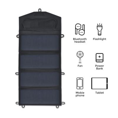 China Painel Solar Painéis de Carregamento 28 Watt 6 Monocristalino Kit Dobrável 28W Mochila dobrável à venda