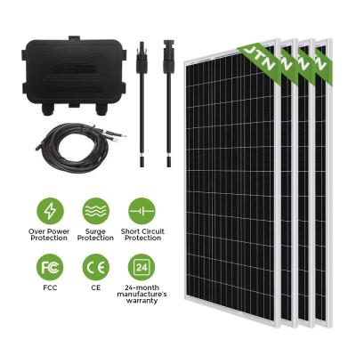 China Mono Solar Power Panel Kit PV Inverter Off Grid 5Kw mit MPPT-Steuerung zu verkaufen