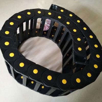 China Plastics Tank Towing Cable Nylon Cable Drag Construction Chain For Laser Machine Cable Track Protection for sale