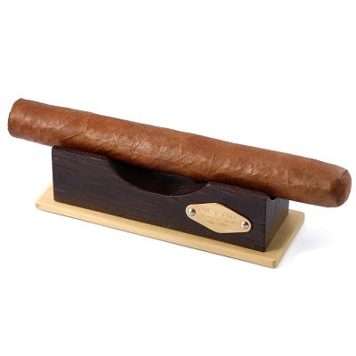 China Wholesale Custom Red Wooden Cigar Cigar Holder ZJ1 Yibao Logo Cigar Case Holder Wenge for sale