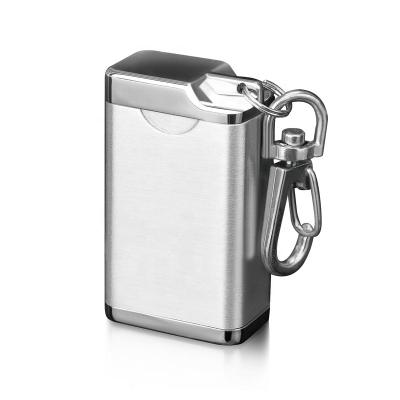 China YB-5006 5.5*3.1*1.9cm 40g YIBAO Accessories Gift Metal Custom Square Ashtray Aluminum Smoking Portable Box With Keychain for sale