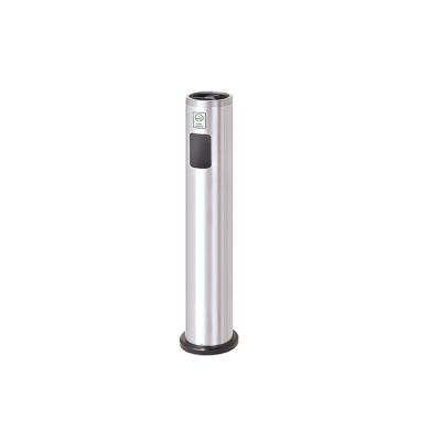 China High Performance Metal Aluminum Surface Ashtray Stand Free Standing Small Waste Bin for sale