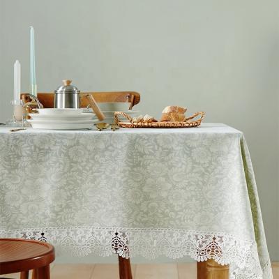 China Antimicrobial Viable Damask Floral Jacquard Tablecloth In Various Colors Directly From China Table Cloths Factory for sale