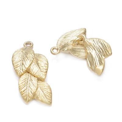 China Latest Fashion Brass Wholesale Gold Tree Filigree Spinning Leaf Pendant for sale