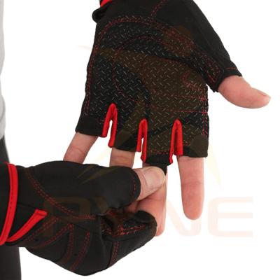 China High Elasticity Microfiber Cloth Sports Glove Half Finger Gym Fitness Cycling Unisex Outdoor Sports Hand Glove for sale