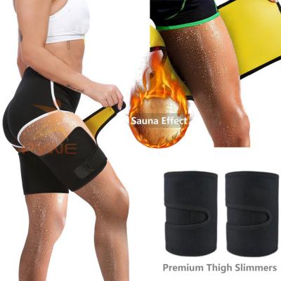 China Breathable Thigh Trimmers Sweat Bands Leg Shapers Belt Women Neoprene Slimming Thigh Bands Workout Thigh Straps for sale