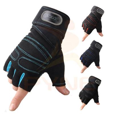 China High Elasticity Microfiber Cloth Sports Glove Half Finger Gym Fitness Cycling Unisex Outdoor Sports Hand Glove for sale