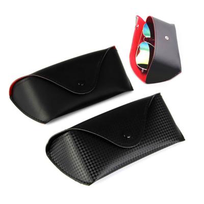 China Sunglasses Packaging Fashion Retro Style Sunglass Packaging Box Multi Snap Button Soft Leather Sunglasses Case for sale