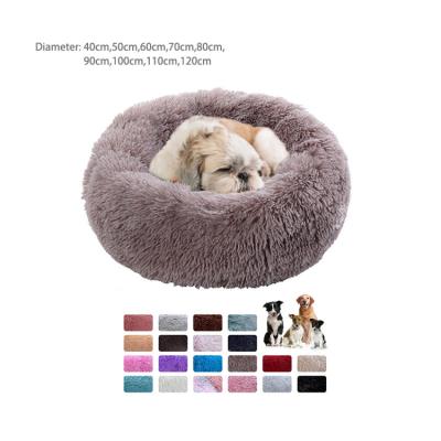 China Cat Nest Washable Fluffy Plush Faux Fur Waterproof Pet Beds Luxury Cats Dogs Pet Bed for sale