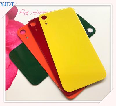 China Glass Mobile Phone Back Glass Housing For iPhone XR Battery Back Plate Cover Replacement Glass Hole CE for sale