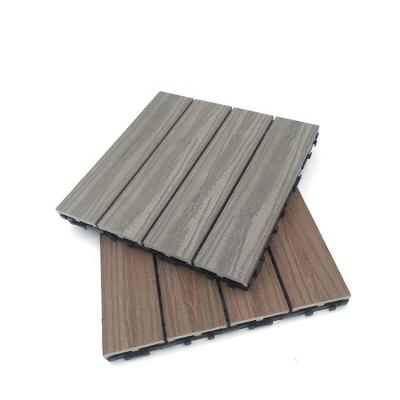 China Outdoor DIY Co-extrusion WPC/PVC Decking Tile with Modern Design and Easy Installation for sale