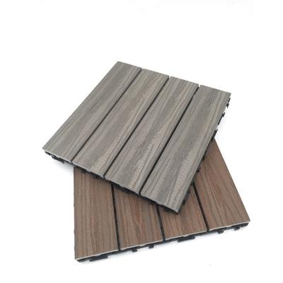 China Embossed Surface PVC/WPC Deck Tiles for Outdoor Garden Floor 3 Years After-sales Service for sale