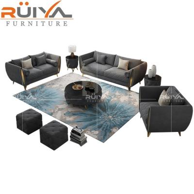 China 2021 Hot Sale (Size)Adjustable Sweden Style Chesterfield Design Velvet Fabric Sofa Sets 3 2 1 for sale