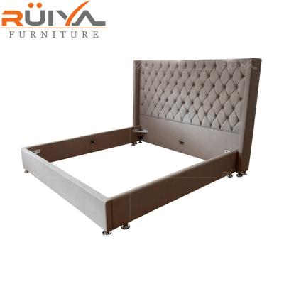 China Adult Bed Frame (Other) Adjustable Wholesale Price Bed Fabric Headboard Tops Bedroom Furniture for sale