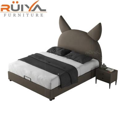 China Beautiful modern professional customization bedroom furniture upholstered kids beds for boys and girls for sale