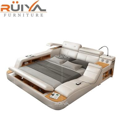 China Smart Home Adjustable Multifunctional King Size Bed Set Furniture Bedroom Bed Storage (Size) Bed for sale