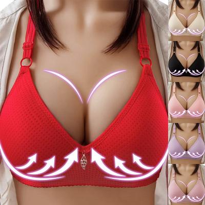 China Custom Logo High Quality Yoga Bra Plus Size Top Fitness Sports Use Wireless Women Sports Bra Underwear for sale