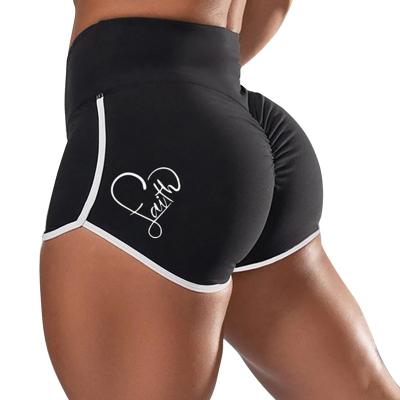 China Skinny Yoga Shorts Viable Gym Training Shorts Print Shorts Exercise Workout Underwear for sale