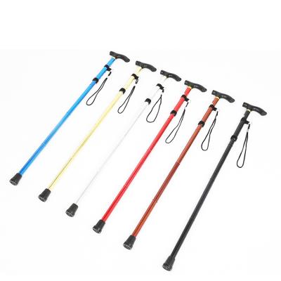 China Folding Canes Folding Walking Stick Sports Crutches Outdoor Medical Size Four Section Adjustable Walking Cane for sale