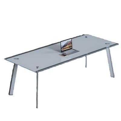 China Contemporary creative design dining table desk rectangular physical channel table for sale