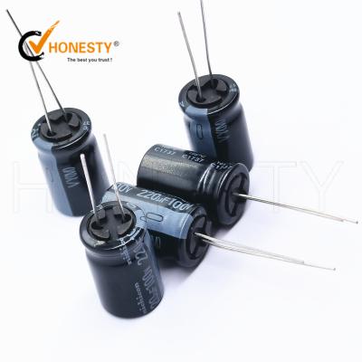 China UVY2A221MHD1TO ALUN 220UF 20% RADIAL Aluminum Electrolytic Capacitor 100V UVY2A221MHD1TO for sale