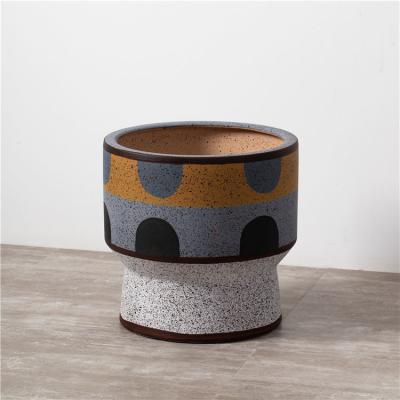 China Unique design modern gardening succulent pot high quality home decor wholesale ceramic plant flower pots for sale