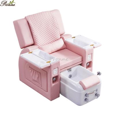 China Modern Luxury Waterproof Leather Electric Massage Sofa Manicure Cover Whale Style Eyelash Foot Wash Pedicure Extended Chair for sale