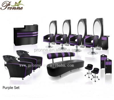 China Mordern China provides purple beauty hair salon equipments, furniture and set of facilities for sale