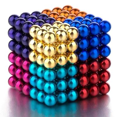 China Colorful Cube Bucky Balls In Industrial Magnet Wholesale Price 216 PCs New 5mm Busy Person Toys Customized for sale