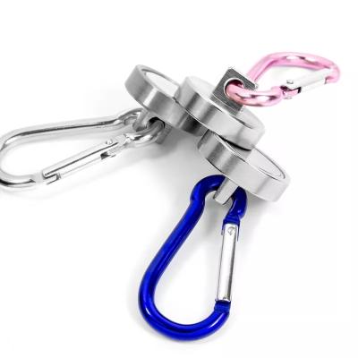 China Free Samples Industrial Neodymium Magnet Swivel Carabiner Magnetic Hook for sale