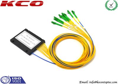 China ABS óptico pasivo 1 x 8 de la red del gigabit fibroóptico del divisor de la pérdida de inserción 16.2dB en venta