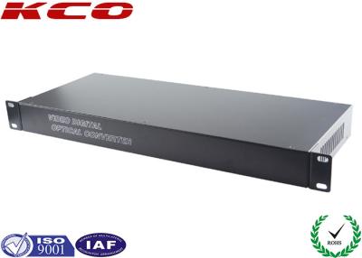 China 1U rek Opgezette Vezel Optische Media Convertor/Vezel Optische Videoconvertor Te koop