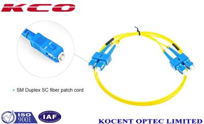 China SM Duplex SC/UPC-SC/UPC 2.0mm Fiber Optic Patch Cord PVC LSZH for sale