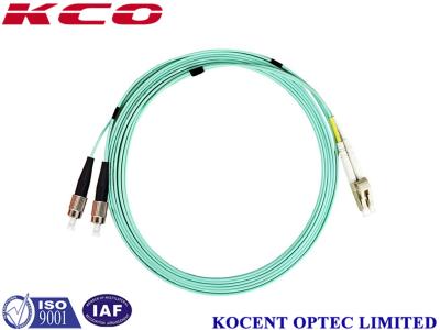 China Duplex-Flecken-Kabel aus optischen Fasern Millimeter LC/UPC-FC/UPC 2.0mm OM3 PVCs LSZH 1.0m zu verkaufen