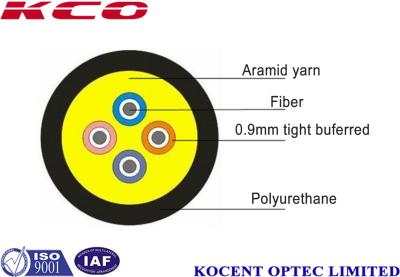 China Military Army Field Tight Buffered Fiber Optic Cable Non Metallic Sm Mm Om3 Om4 for sale