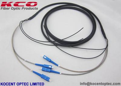 China Cordón de remiendo óptico de la fibra al aire libre del SC CPRI Amored/color no acorazado del negro de FTTA TPU LSZH en venta