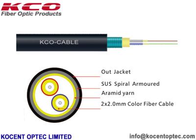 Cina Materiale militare a fibra ottica corazzato dell'esercito TPU LSZH del giacimento del cavo FTTA 7.0mm G657A in vendita