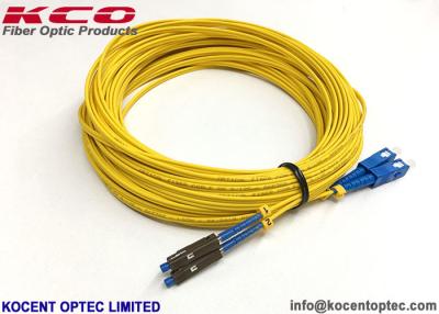 Cina Cavi a fibra ottica della treccia di singolo modo, treccia semplice MU UPC del cavo di toppa G657B3 in vendita