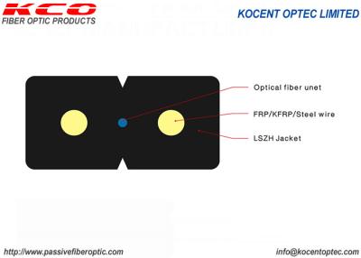 China Cabo pendente do PVC FTTH de G652D G567A1 G657A2 G657B3 1core 2core 4core 14core LSZH à venda